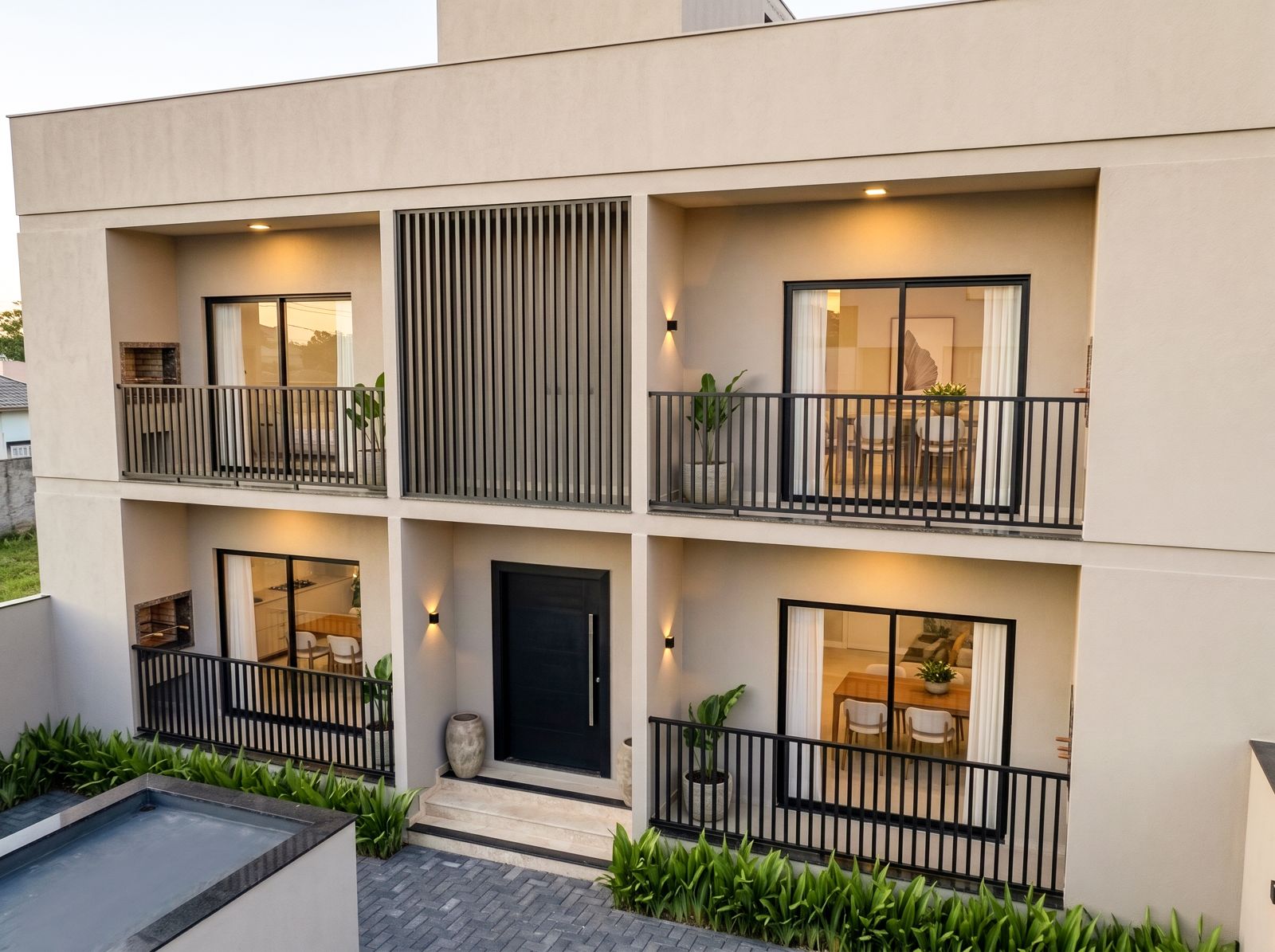 Residencial Brasília, entrada e sacadas