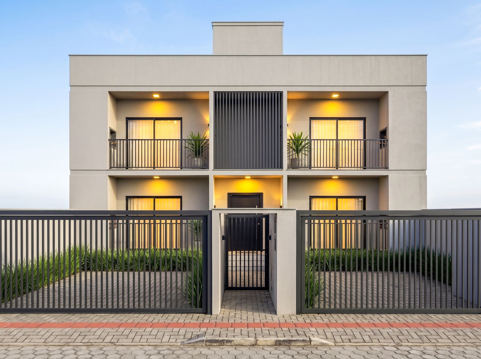 Residencial Brasília, fachada ao entardecer (imagem ilustrativa)